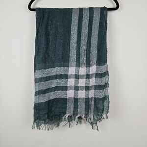 J.Crew Linen Blend Raw Hem Scarf Made In Italy